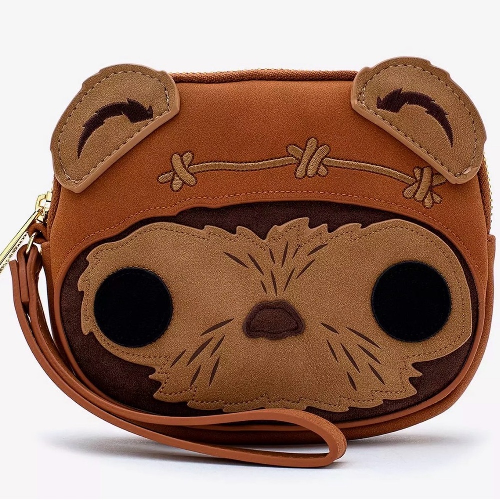 Pop! By Loungefly Disney STAR WARS WICKET Pop Head Wristlet 5.5" X 6.5"
